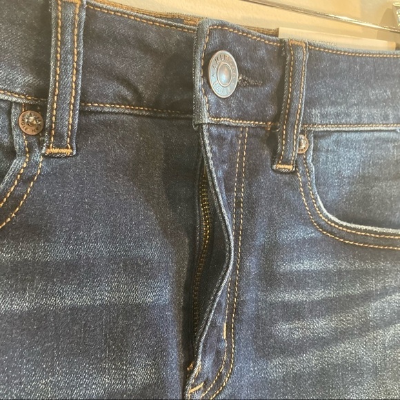 AMERICAN EAGLE  Sz 2 High Rise Mini Denim Jean Skirt Mid-Wash - Picture 2 of 14